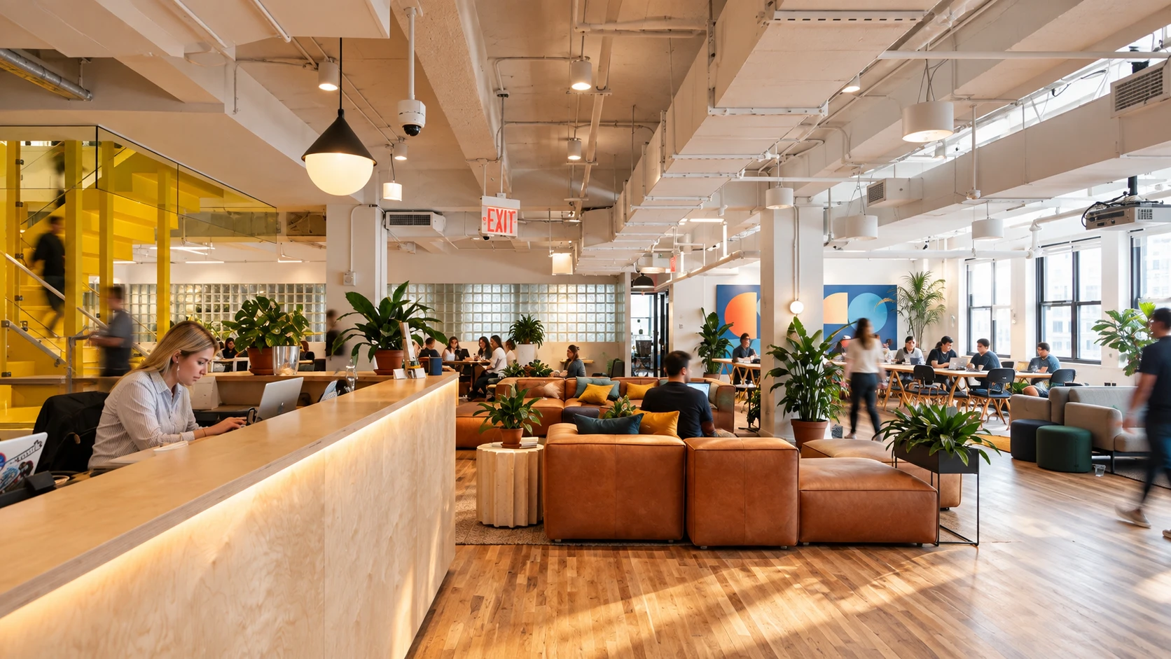 Ambiente de trabalho da Instfy, unidade Flatiron (sede): 18 W 18th St, New York, NY 10011